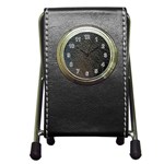 Ll Black Snake Pen Holder Desk Clock
