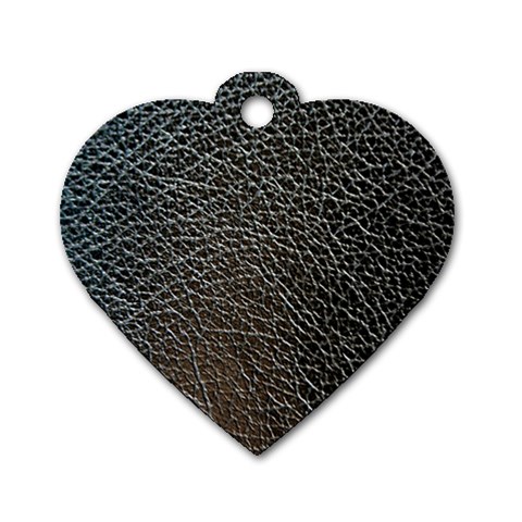 Ll Black Snake Dog Tag Heart (One Side) from ArtsNow.com Front