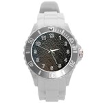 Ll Black Snake Round Plastic Sport Watch Large
