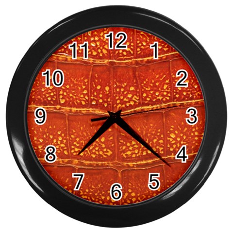 Ll Alligator Wall Clock (Black) from ArtsNow.com Front