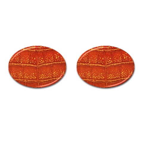 Ll Alligator Cufflinks (Oval) from ArtsNow.com Front(Pair)