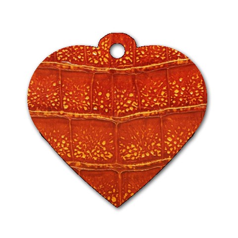 Ll Alligator Dog Tag Heart (One Side) from ArtsNow.com Front