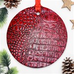 Ll Alligator Red Ornament (Round)