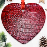 Ll Alligator Red Ornament (Heart)