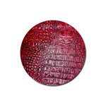 Ll Alligator Red Rubber Round Coaster (4 pack)