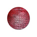 Ll Alligator Red Magnet 3  (Round)