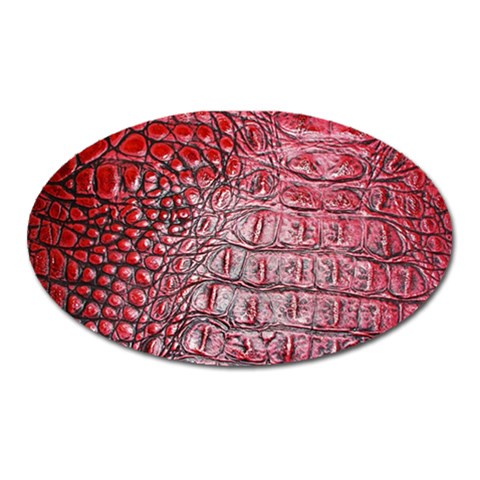 Ll Alligator Red Magnet (Oval) from ArtsNow.com Front