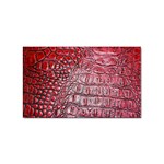 Ll Alligator Red Sticker Rectangular (100 pack)