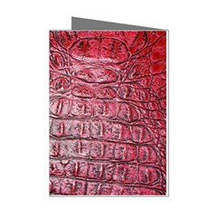 Ll Alligator Red Mini Greeting Cards (Pkg of 8) from ArtsNow.com Left