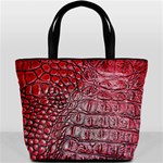 Ll Alligator Red Bucket Bag
