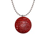 Ll Alligator Natural Color 1  Button Necklace