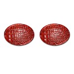 Ll Alligator Natural Color Cufflinks (Oval)