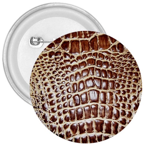 Ll Alligator Macro 3  Button from ArtsNow.com Front