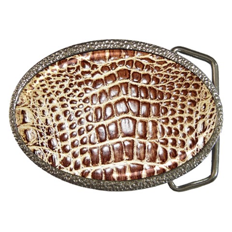 Ll Alligator Macro Belt Buckle from ArtsNow.com Front