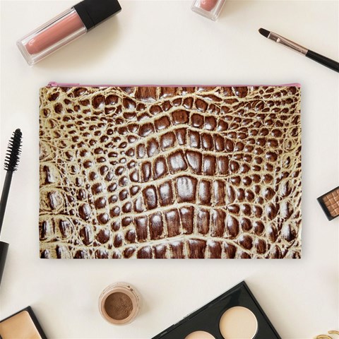 Ll Alligator Macro Cosmetic Bag (Large) from ArtsNow.com Front