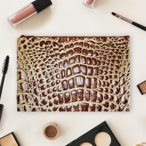 Ll Alligator Macro Cosmetic Bag (Large) from ArtsNow.com Front