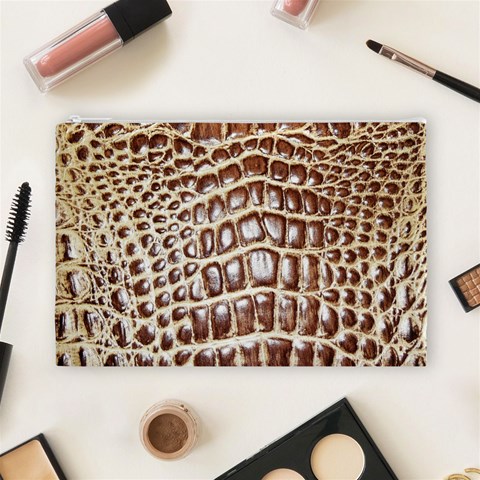 Ll Alligator Macro Cosmetic Bag (Large) from ArtsNow.com Front