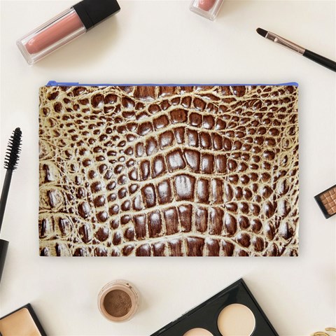 Ll Alligator Macro Cosmetic Bag (Large) from ArtsNow.com Front