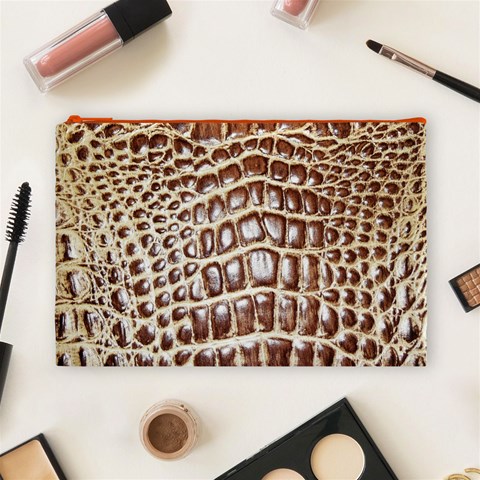 Ll Alligator Macro Cosmetic Bag (Large) from ArtsNow.com Front