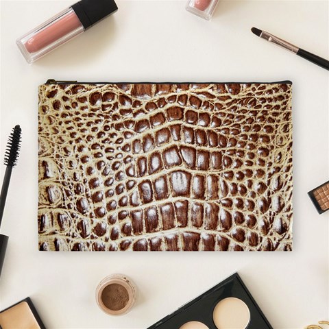 Ll Alligator Macro Cosmetic Bag (Large) from ArtsNow.com Front