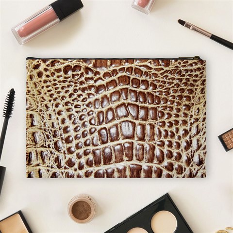 Ll Alligator Macro Cosmetic Bag (Large) from ArtsNow.com Back