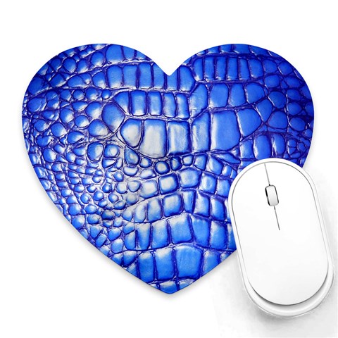 Ll Alligator Deep Blue Mousepad (Heart) from ArtsNow.com Front