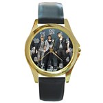 005 (1) Round Gold Metal Watch